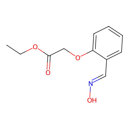 Ethyl {2-[(hydroxyimino)methyl]phenoxy}acetate structure