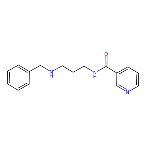 N-[3-(benzylamino)propyl]pyridine-3-carboxamide structure