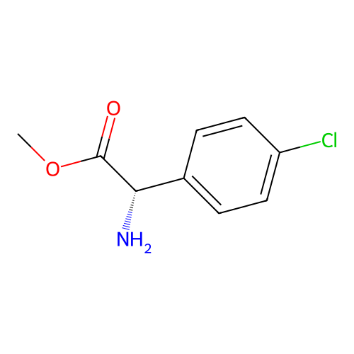 (S)-Methyl 2-amino-2-(4-chlorophenyl)acetate structure