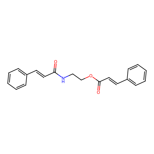 Cinnamic acid, 2-cinnamamidoethyl ester structure