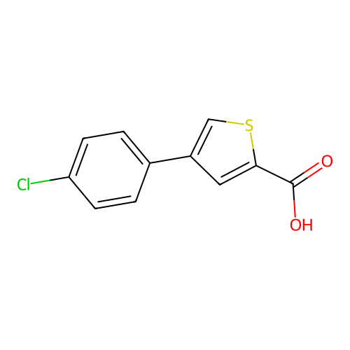 4-(4-Chlorophenyl)thiophene-2-carboxylic acid structure