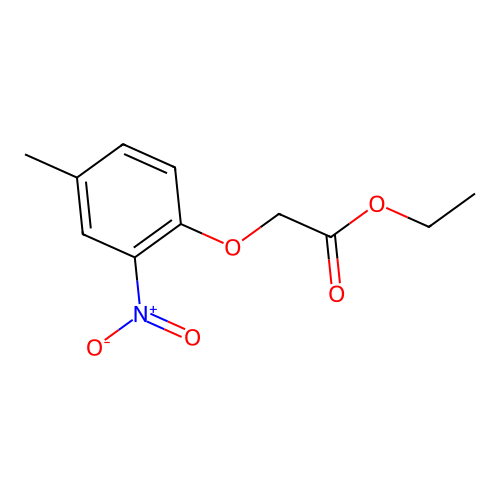 Ethyl (4-methyl-2-nitrophenoxy)acetate structure
