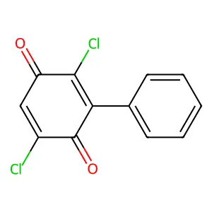 2,5-Dichloro-3-phenylcyclohexa-2,5-diene-1,4-dione structure