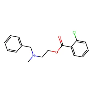2-[Benzyl(methyl)amino]ethyl 2-chlorobenzoate structure