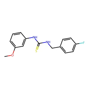 1-(4-Fluorobenzyl)-3-(3-methoxyphenyl)thiourea structure