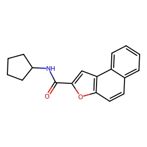 N-环戊基-2-苯并[e]苯并呋喃甲酰胺 structure