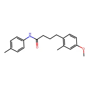 4-(4-methoxy-2-methylphenyl)-N-(4-methylphenyl)butanamide structure