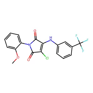 C18H12ClF3N2O3 structure