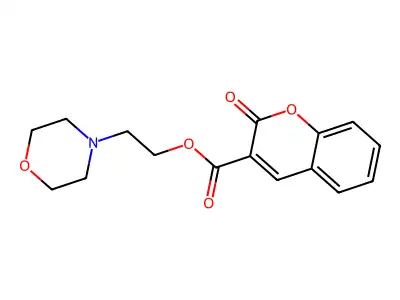 2-(morpholin-4-yl)ethyl 2-oxo-2H-chromene-3-carboxylate structure