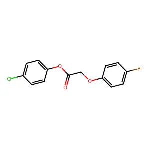 4-Chlorophenyl 2-(4-bromophenoxy)acetate structure