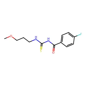 4-fluoro-N-(3-methoxypropylcarbamothioyl)benzamide structure