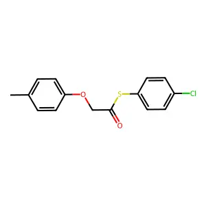 S-(4-chlorophenyl) (4-methylphenoxy)ethanethioate structure