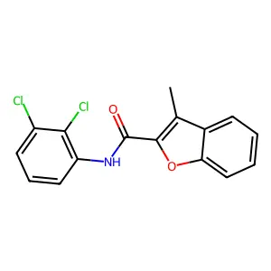 N-(2,3-dichlorophenyl)-3-methyl-1-benzofuran-2-carboxamide structure