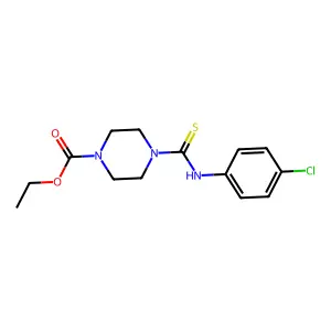 Ethyl 4-[(4-chlorophenyl)carbamothioyl]piperazine-1-carboxylate structure