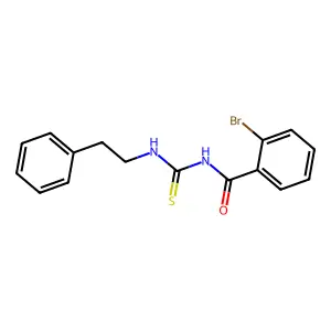 2-溴-N-[(2-苯乙基)氨基硫代甲酰基]苯甲酰胺 structure