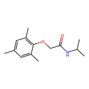 N-(propan-2-yl)-2-(2,4,6-trimethylphenoxy)acetamide structure