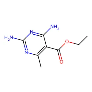 Ethyl 2,4-diamino-6-methyl-5-pyrimidinecarboxylate structure