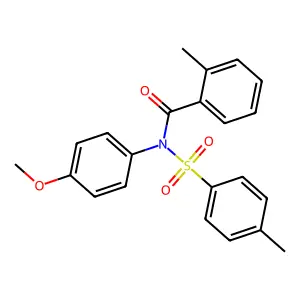 N-(4-methoxyphenyl)-2-methyl-N-(4-methylphenyl)sulfonylbenzamide structure