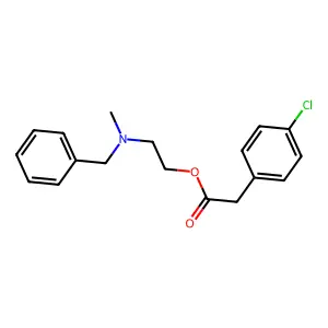 2-[Benzyl(methyl)amino]ethyl (4-chlorophenyl)acetate structure