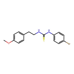 1-(4-Bromophenyl)-3-[2-(4-methoxyphenyl)ethyl]thiourea structure