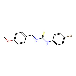 1-(4-Bromophenyl)-3-(4-methoxybenzyl)thiourea structure