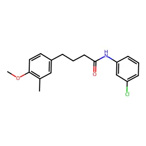 N-(3-chlorophenyl)-4-(4-methoxy-3-methylphenyl)butanamide structure