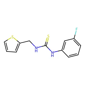 1-(3-Fluorophenyl)-3-(thiophen-2-ylmethyl)thiourea structure