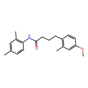 N-(2,4-dimethylphenyl)-4-(4-methoxy-2-methylphenyl)butanamide structure