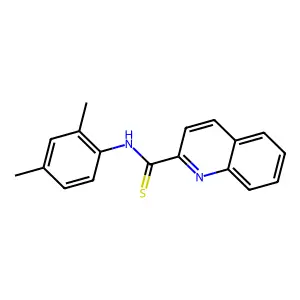 N-(2,4-dimethylphenyl)quinoline-2-carbothioamide structure