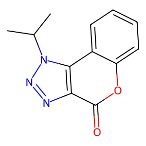 1-Propan-2-ylchromeno[3,4-d]triazol-4-one structure