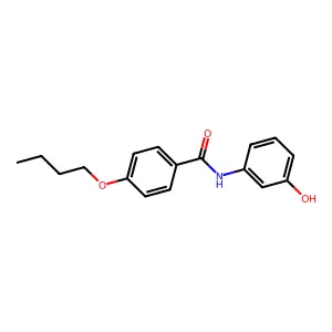 4-butoxy-N-(3-hydroxyphenyl)benzamide structure