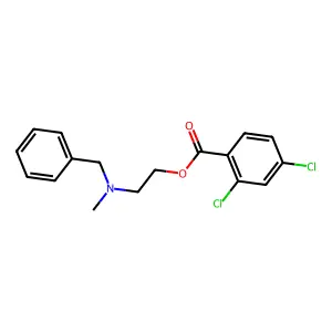 2-[Benzyl(methyl)amino]ethyl 2,4-dichlorobenzoate structure