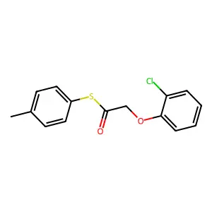 S-(4-methylphenyl) (2-chlorophenoxy)ethanethioate structure