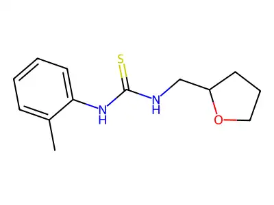 1-(2-Methylphenyl)-3-(tetrahydrofuran-2-ylmethyl)thiourea structure