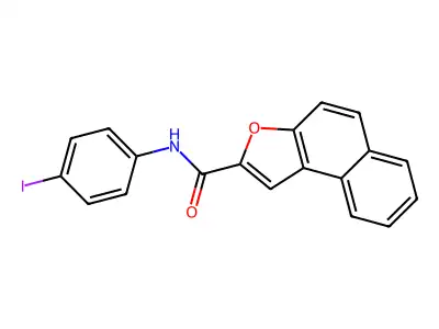 N-(4-iodophenyl)naphtho[2,1-b]furan-2-carboxamide structure