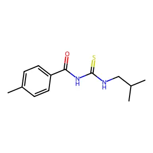 4-methyl-N-(2-methylpropylcarbamothioyl)benzamide structure