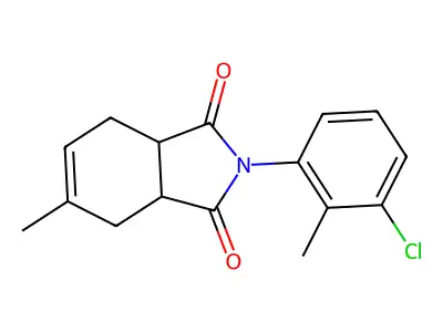 2-(3-Chloro-2-methylphenyl)-5-methyl-3a,4,7,7a-tetrahydroisoindole-1,3-dione structure