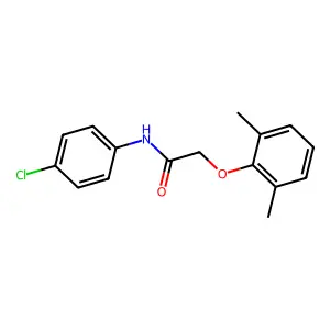 N-(4-chlorophenyl)-2-(2,6-dimethylphenoxy)acetamide structure