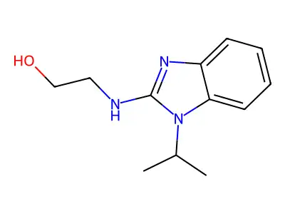 2-[(1-Isopropyl-1H-benzimidazol-2-YL)amino]ethanol structure
