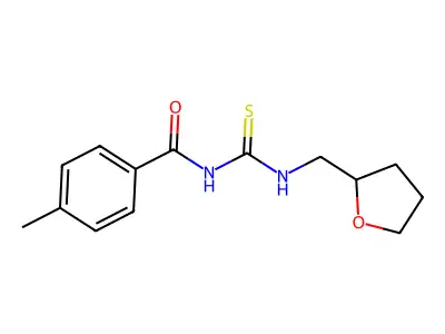 4-methyl-N-(oxolan-2-ylmethylcarbamothioyl)benzamide structure