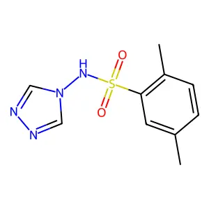 2,5-dimethyl-N-(1,2,4-triazol-4-yl)benzenesulfonamide structure
