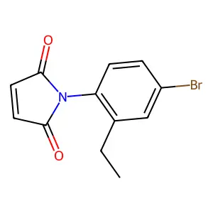 1-(4-bromo-2-ethylphenyl)-1H-pyrrole-2,5-dione structure