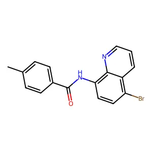 N-(5-bromoquinolin-8-yl)-4-methylbenzamide structure