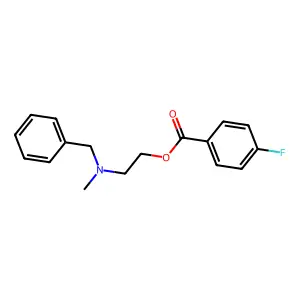 2-[Benzyl(methyl)amino]ethyl 4-fluorobenzoate structure