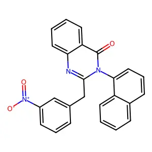 3-Naphthalen-1-yl-2-[(3-nitrophenyl)methyl]quinazolin-4-one structure