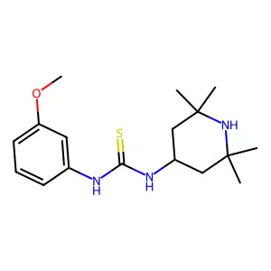 1-(3-Methoxyphenyl)-3-(2,2,6,6-tetramethylpiperidin-4-yl)thiourea structure