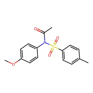 N-(4-methoxyphenyl)-N-[(4-methylphenyl)sulfonyl]acetamide structure