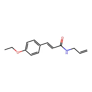 N-allyl-3-(4-ethoxyphenyl)acrylamide structure