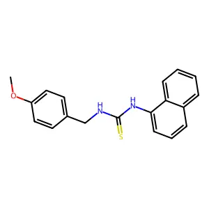 1-(4-Methoxybenzyl)-3-naphthalen-1-ylthiourea structure