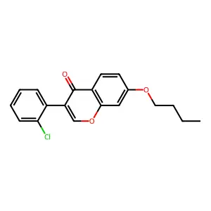 7-Butoxy-3-(2-chlorophenyl)chromen-4-one structure